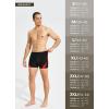 imagebaleaf Mens Square Leg Athletic Swim Jammers Durable Training Splice Team SwimsuitBlackRed