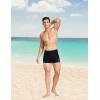 imagebaleaf Mens Square Leg Athletic Swim Jammers Durable Training Splice Team SwimsuitBlueTeal Green
