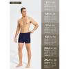 imagebaleaf Mens Square Leg Athletic Swim Jammers Durable Training Splice Team SwimsuitDark Blue