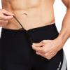 imagebaleaf Mens Square Leg Athletic Swim Jammers Durable Training Splice Team SwimsuitGrayWhite