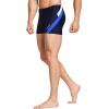 imagebaleaf Mens Square Leg Athletic Swim Jammers Durable Training Splice Team SwimsuitNavy BlueWhite