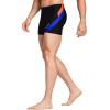 imagebaleaf Mens Square Leg Athletic Swim Jammers Durable Training Splice Team SwimsuitRedBlue