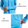imagebaleaf Mens Sun Protection Hoodie Shirt UPF 50 Long Sleeve UV SPF TShirts with Mask Rash Guard Fishing Lightweight02blue