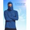 imagebaleaf Mens Sun Protection Hoodie Shirt UPF 50 Long Sleeve UV SPF TShirts with Mask Rash Guard Fishing Lightweight04bluish Violet