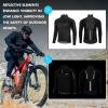 imagebaleaf Mens Winter Jacket Windproof Softshell Thermal Warm Pockets Cycling Running Mountain Biking Cold Weather Gear01black