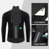 imagebaleaf Mens Winter Jacket Windproof Softshell Thermal Warm Pockets Cycling Running Mountain Biking Cold Weather Gear01black