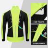 imagebaleaf Mens Winter Jacket Windproof Softshell Thermal Warm Pockets Cycling Running Mountain Biking Cold Weather Gear01fluorescent Green