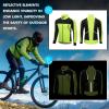 imagebaleaf Mens Winter Jacket Windproof Softshell Thermal Warm Pockets Cycling Running Mountain Biking Cold Weather Gear01fluorescent Green