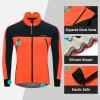 imagebaleaf Mens Winter Jacket Windproof Softshell Thermal Warm Pockets Cycling Running Mountain Biking Cold Weather Gear01orange
