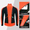imagebaleaf Mens Winter Jacket Windproof Softshell Thermal Warm Pockets Cycling Running Mountain Biking Cold Weather Gear01orange