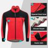 imagebaleaf Mens Winter Jacket Windproof Softshell Thermal Warm Pockets Cycling Running Mountain Biking Cold Weather Gear01red