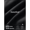 imagebaleaf Sweatleaf Womens Light Compression Biker Shorts 8quot High Waisted Yoga Gym Spandex Shorts Side PocketsBlack
