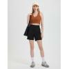 imagebaleaf Womens 6quot Golf Shorts Stretch Pleated Work Short for Hiking Quick Dry Dressy Casual Summer UPF50Black