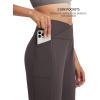 imagebaleaf Womens Bermuda Long Shorts 14quot Knee Length Capris High Waisted Athletic Shorts with Pockets Summer Stretch LooseSeal Brown