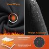 imagebaleaf Womens Fleece Lined High Waisted Leggings Water Resistant Thermal Warm Winter Tights Ski Hiking Pants with PocketsBlack