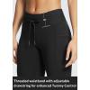 imagebaleaf Womens Fleece Lined High Waisted Leggings Water Resistant Thermal Warm Winter Tights Ski Hiking Pants with PocketsBlack