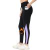 imagebaleaf Womens Fleece Lined High Waisted Leggings Water Resistant Thermal Warm Winter Tights Ski Hiking Pants with PocketsBlackPurple