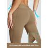 imagebaleaf Womens Fleece Lined High Waisted Leggings Water Resistant Thermal Warm Winter Tights Ski Hiking Pants with PocketsBrown
