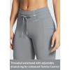 imagebaleaf Womens Fleece Lined High Waisted Leggings Water Resistant Thermal Warm Winter Tights Ski Hiking Pants with PocketsGrey