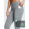 imagebaleaf Womens Fleece Lined High Waisted Leggings Water Resistant Thermal Warm Winter Tights Ski Hiking Pants with PocketsGrey