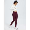 imagebaleaf Womens Fleece Lined High Waisted Leggings Water Resistant Thermal Warm Winter Tights Ski Hiking Pants with PocketsWine Red