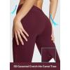 imagebaleaf Womens Fleece Lined High Waisted Leggings Water Resistant Thermal Warm Winter Tights Ski Hiking Pants with PocketsWine Red