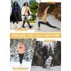 imagebaleaf Womens Fleece Lined Leggings Water Resistant Thermal Winter Warm Tights High Waisted with Pockets Running GearAlight Purple27