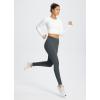 imagebaleaf Womens Fleece Lined Leggings Water Resistant Thermal Winter Warm Tights High Waisted with Pockets Running GearDark Greyone Pocket27