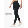 imagebaleaf Womens Fleece Lined Leggings Water Resistant Thermal Winter Warm Tights High Waisted with Pockets Running GearPetite25black