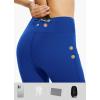imagebaleaf Womens Fleece Lined Leggings Water Resistant Thermal Winter Warm Tights High Waisted with Pockets Running GearPetite25blue