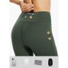 imagebaleaf Womens Fleece Lined Leggings Water Resistant Thermal Winter Warm Tights High Waisted with Pockets Running GearPetite25green