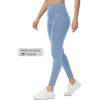 imagebaleaf Womens Fleece Lined Leggings Water Resistant Thermal Winter Warm Tights High Waisted with Pockets Running GearPetite25light Blue