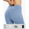 imagebaleaf Womens Fleece Lined Leggings Water Resistant Thermal Winter Warm Tights High Waisted with Pockets Running GearPetite25light Blue