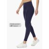 imagebaleaf Womens Fleece Lined Leggings Water Resistant Thermal Winter Warm Tights High Waisted with Pockets Running GearPetite25navy