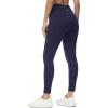 imagebaleaf Womens Fleece Lined Leggings Water Resistant Thermal Winter Warm Tights High Waisted with Pockets Running GearPetite25navy