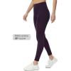 imagebaleaf Womens Fleece Lined Leggings Water Resistant Thermal Winter Warm Tights High Waisted with Pockets Running GearPetite25purple