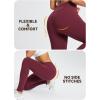imagebaleaf Womens Fleece Lined Leggings Water Resistant Thermal Winter Warm Tights High Waisted with Pockets Running GearRed Wineone Pocket27