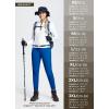 imagebaleaf Womens Fleece Lined Snow Ski Pants Waterproof Windproof Softshell Insulated Slim Thermal Pants Zipper Bottom LegBlue