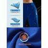 imagebaleaf Womens Fleece Lined Snow Ski Pants Waterproof Windproof Softshell Insulated Slim Thermal Pants Zipper Bottom LegBlue
