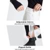 imagebaleaf Womens Fleece Lined Snow Ski Pants Waterproof Windproof Softshell Insulated Slim Thermal Pants Zipper Bottom LegWhite