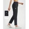 imagebaleaf Womens Golf Pants with Belt Loops Zipper Pockets Stretch Travel Work Bussiness Dressy Casual Slacks UPF 50Black