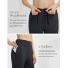 imagebaleaf Womens Golf Pants with Belt Loops Zipper Pockets Stretch Travel Work Bussiness Dressy Casual Slacks UPF 50Black