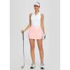 imagebaleaf Womens Golf Shirt Sleeveless Tennis Tank Tops VNeck Racerback Polo Collar UPFWhite