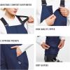 imagebaleaf Womens Insulated Waterproof Ski Bib Overalls Snow Windproof Snowboarding Pant03skiing Bibsocean Blue