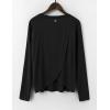 imagebaleaf Womens Long Sleeve Workout Tops Athletic Shirts Split Back Running Gym Quick Dry Sun Protection UPF 50Black