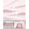 imagebaleaf Womens Long Sleeve Workout Tops Athletic Shirts Split Back Running Gym Quick Dry Sun Protection UPF 50Light Pink