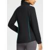 imagebaleaf Womens Running Jacket Winter Lightweight Water Resistant Puffer Coat Fall Cold Weather Hiking Zip PocketsBlack