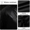 imagebaleaf Womens Running Jacket Winter Lightweight Water Resistant Puffer Coat Fall Cold Weather Hiking Zip PocketsBlack