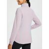 imagebaleaf Womens Running Jacket Winter Lightweight Water Resistant Puffer Coat Fall Cold Weather Hiking Zip PocketsLight Purple