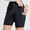 imagebaleaf Womens Skorts Skirts 20quot Knee Length Cotton Casual High Waist Drawstring Modest Golf Skort with PocketBlack